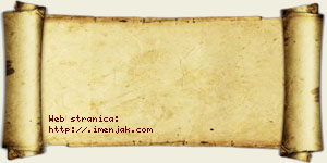 Snežana Jakovljević vizit kartica